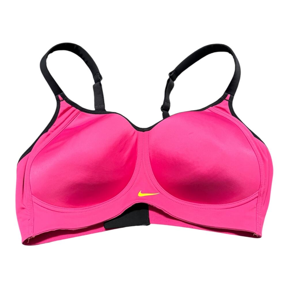 Nike Pro Hero High Support Sports Bra Pink 36D Molded Wireless 620271-616